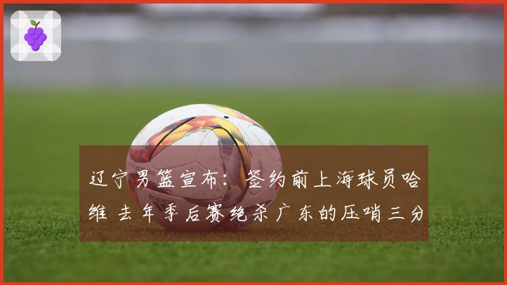 辽宁男篮宣布：签约前上海球员哈维 去年季后赛绝杀广东的压哨三分